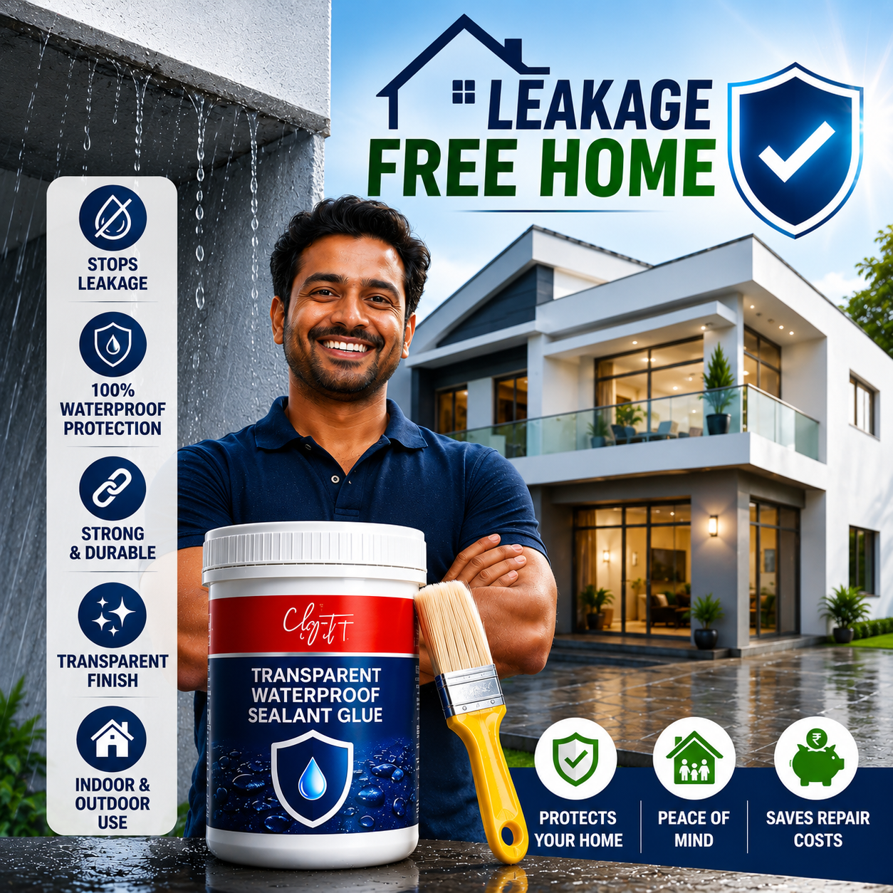 𝐓𝐫𝐚𝐧𝐬𝐩𝐚𝐫𝐞𝐧𝐭 𝐖𝐚𝐭𝐞𝐫𝐩𝐫𝐨𝐨𝐟 𝐆𝐥𝐮𝐞 + 𝐁𝐫𝐮𝐬𝐡 | 𝐁𝐮𝐲 1 𝐆𝐞𝐭 1 𝐅𝐑𝐄𝐄
