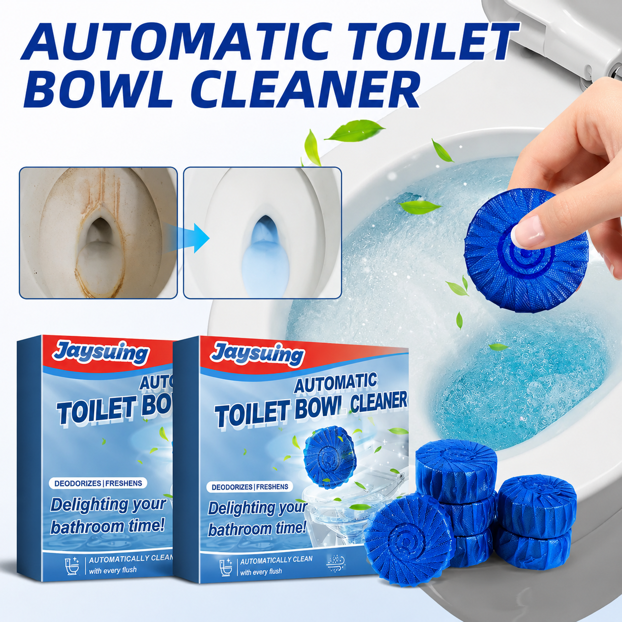 Toilet Deodorizer Bathroom Cleaner Tablet 😍